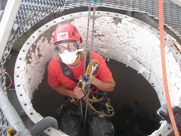 Reinigung von Silos